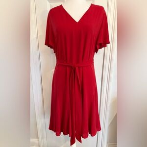 White House Black Market Vibrant Red Dress